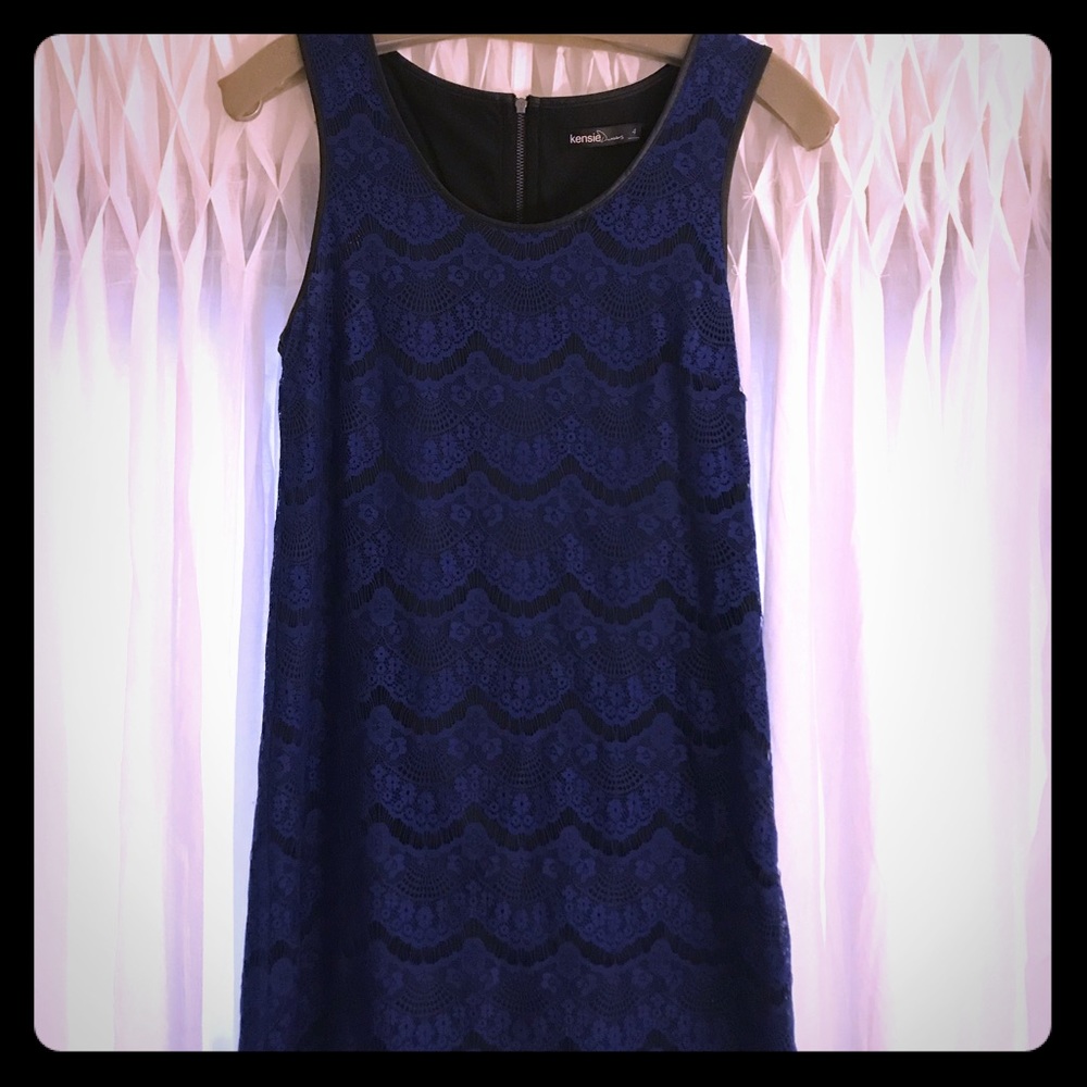 Kensie blue lace dress